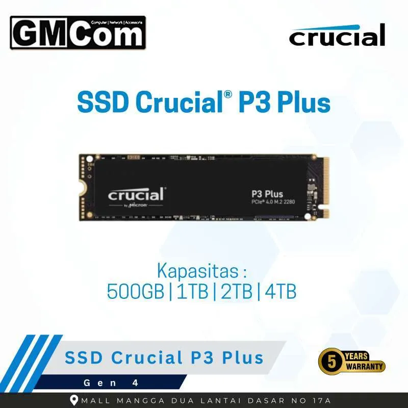 Crucial P3 Plus 1TB NVMe SSD